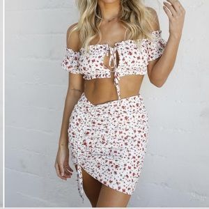 Tiger mist floral skirt